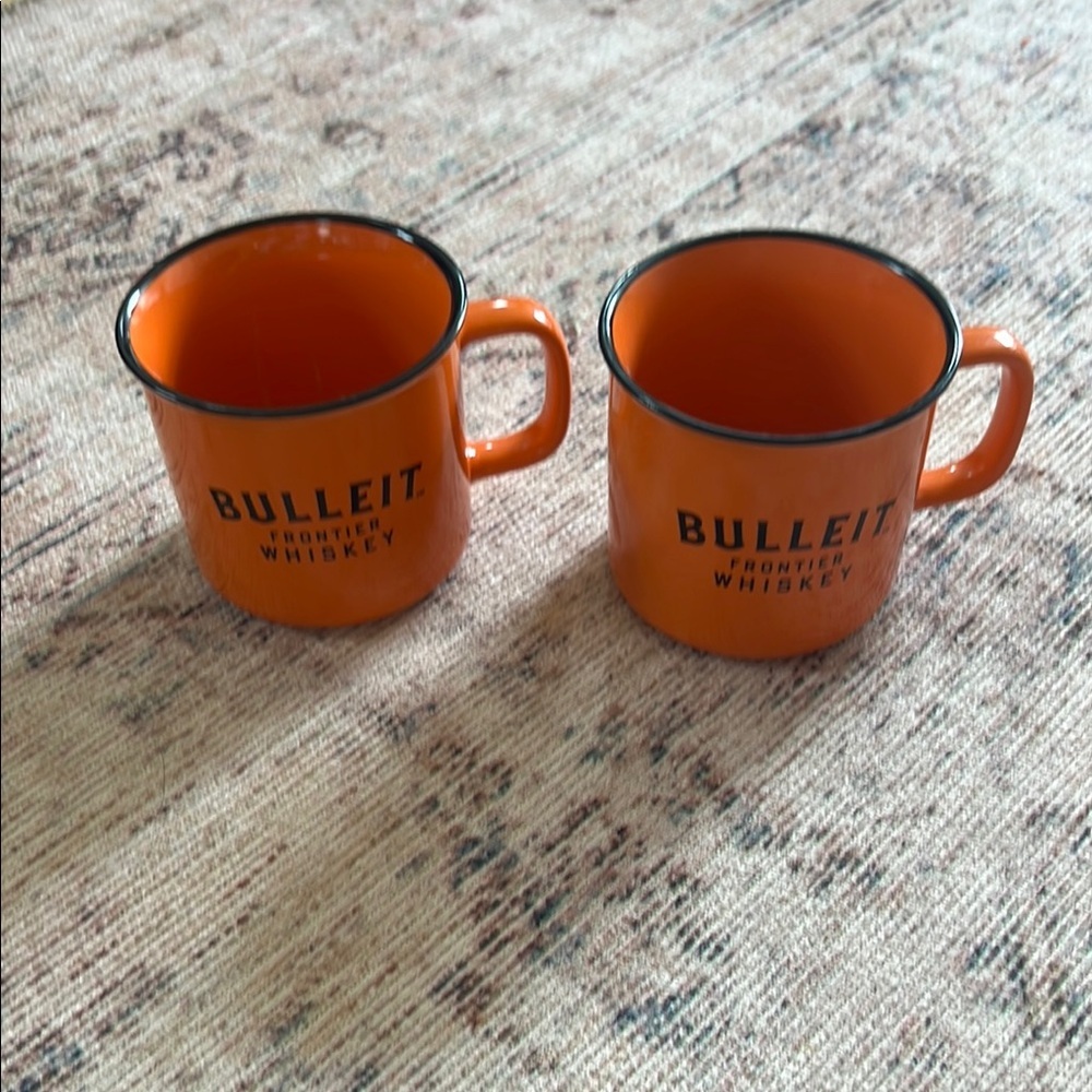 ⭐️Bulleit Orange Ceramic Mugs